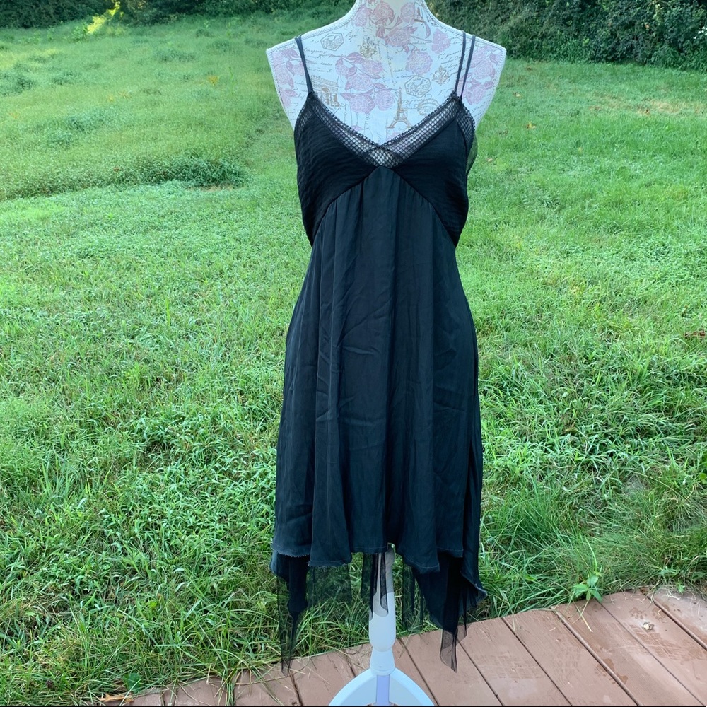 ZARA Black Gothic Mesh Dress
